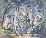 Paul Cezanne Sept Baigneurs painting